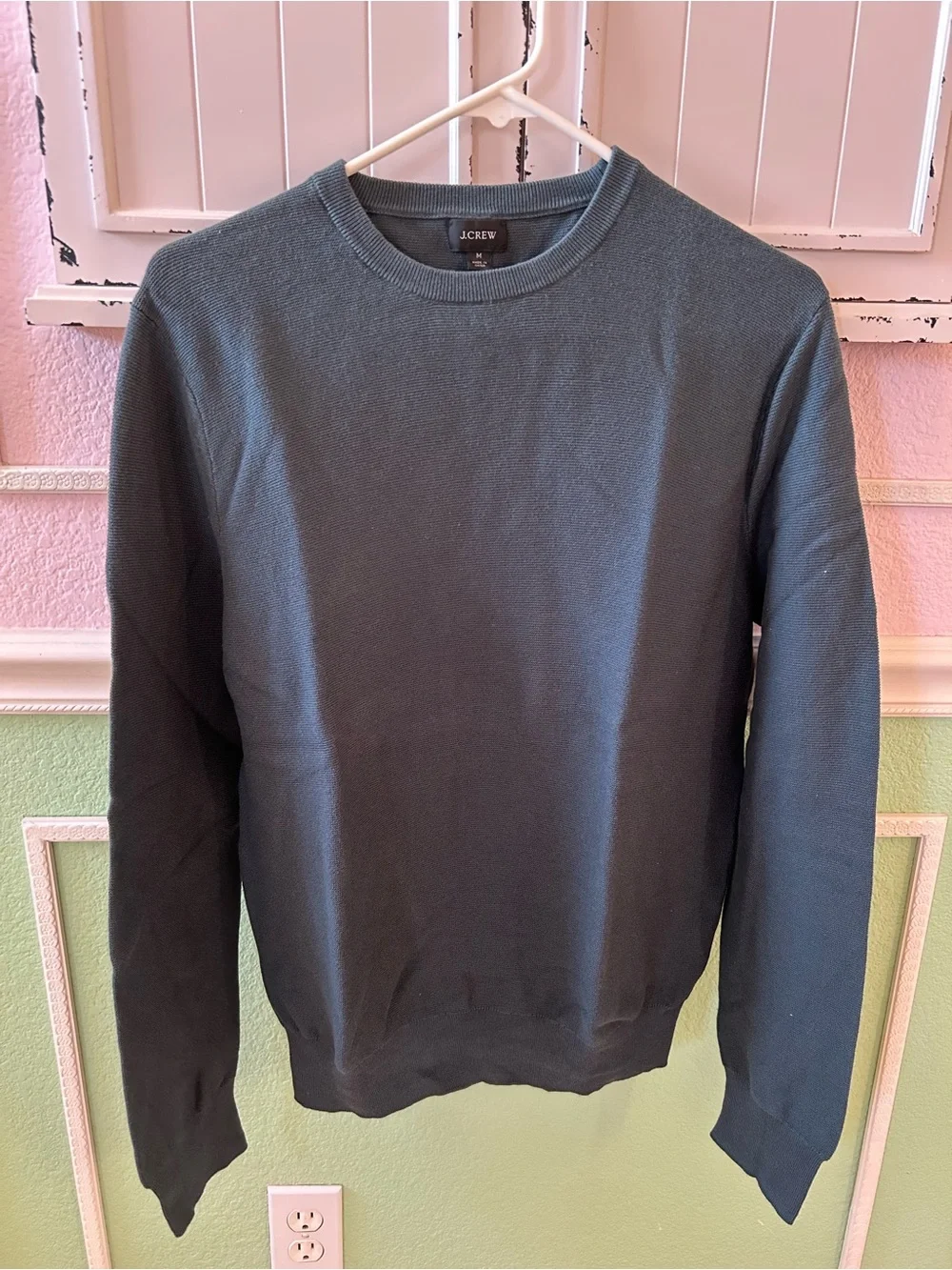 J. Crew Men’s Teal Crewneck Sweater